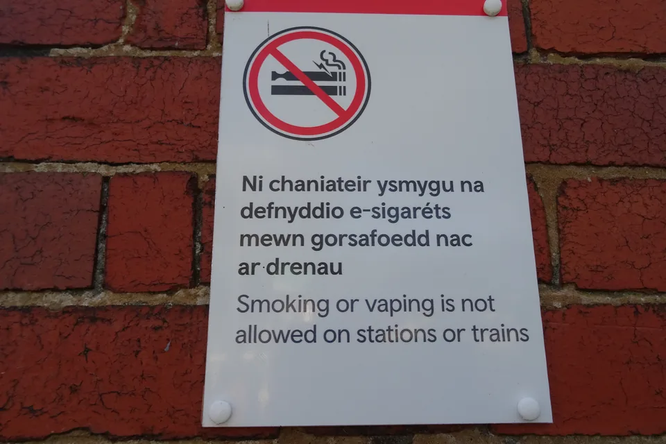 Act 852 Malaysia: A Plain-English Guide for Cigar Smokers — no-smoking and no-vaping sign mounted on a red brick wall